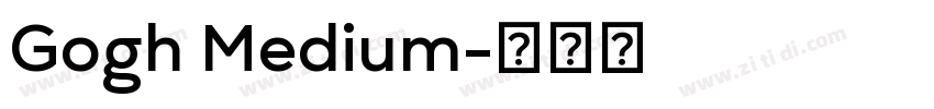 Gogh Medium字体转换